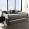 Baxton Studio Barnstorm Modern Grey Upholstered Daybed with Guest Trundle Bed 131-7305 - alternate 9